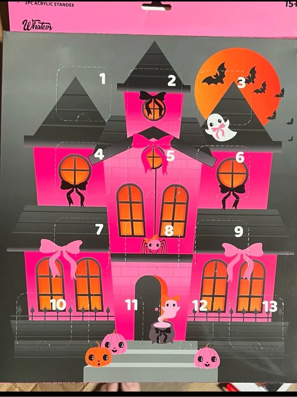 Creepy Cuties Pink-o-Ween 13-Day Countdown Calendar - 13 Cute Charm Keychains!